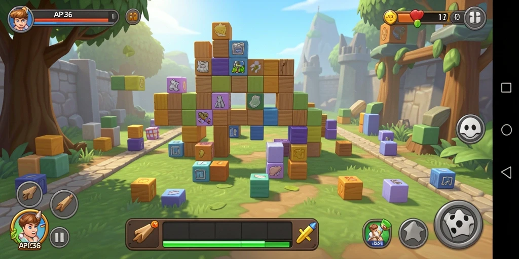 Tampilan gameplay API36 yang menarik dengan berbagai tantangan Puzzle.