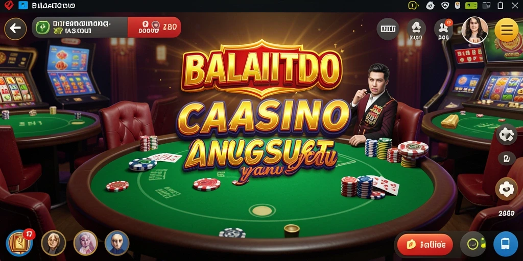 Tampilan gameplay Live Casino yang mendebarkan dan interaktif.