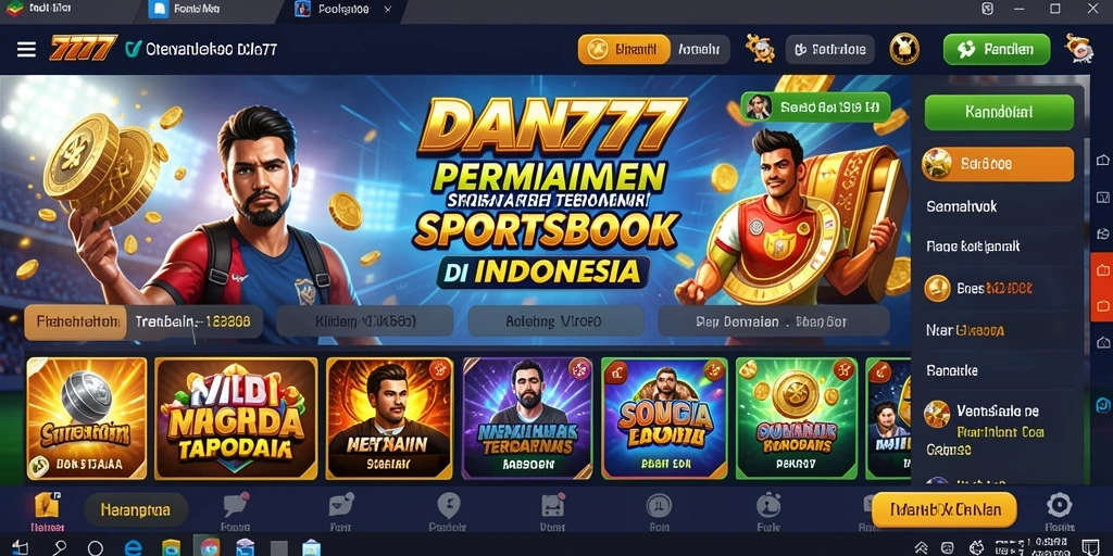 Tangkapan layar gameplay DAN777 menunjukkan taruhan olahraga yang menarik dan interaktif.