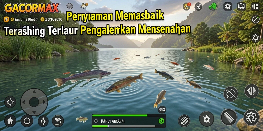 Tampilan menarik dari gameplay GACORMAX dengan aksi memancing yang mendebarkan.