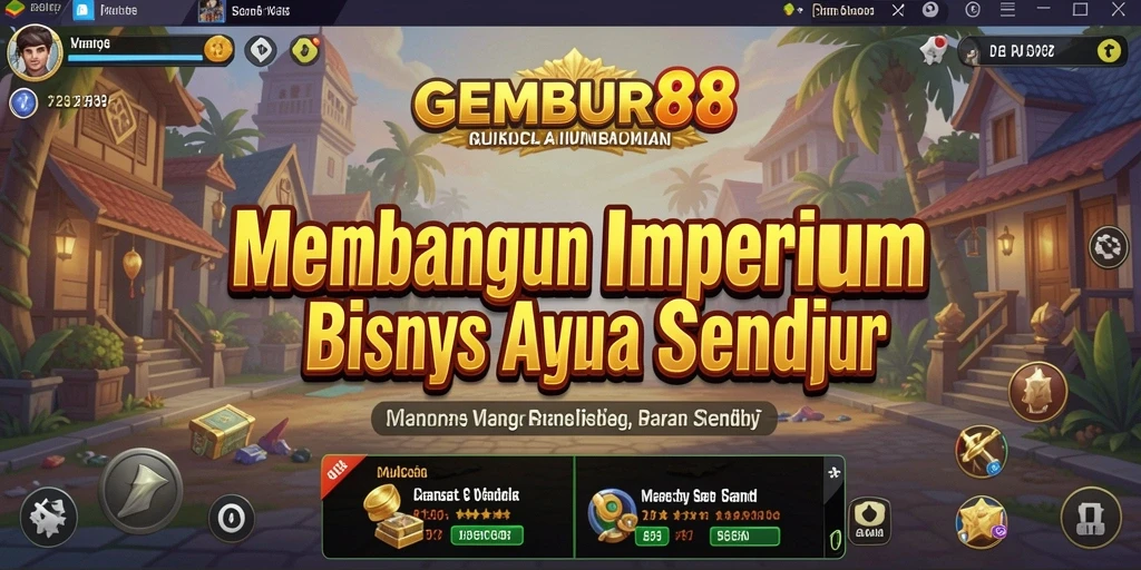 Tampilan gameplay seru dan strategis dalam GEMBUR88.