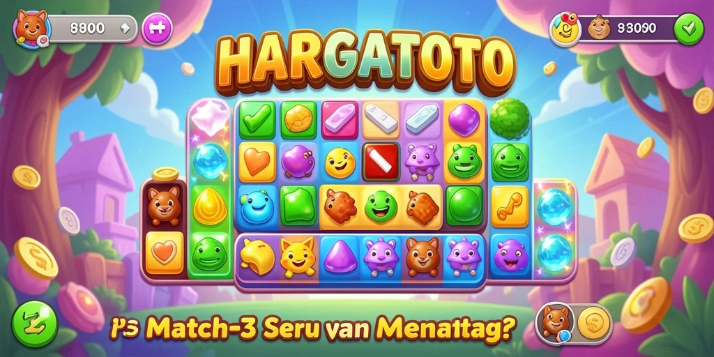Screenshot yang menunjukkan gameplay menantang di HARGATOTO.