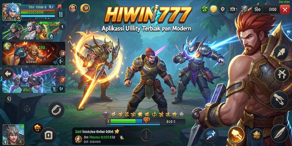 Tampilan antarmuka HIWIN777 yang modern dan fungsional.