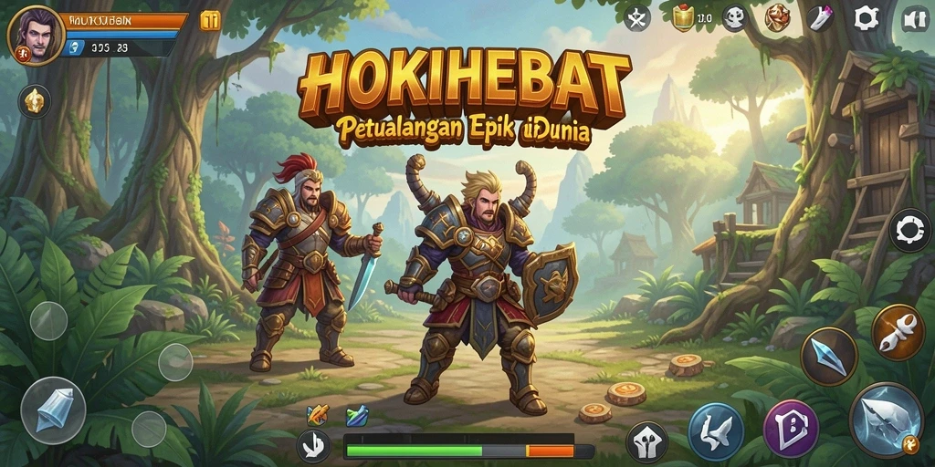 Tampilan gameplay HOKIHEBAT yang seru dan mendebarkan.