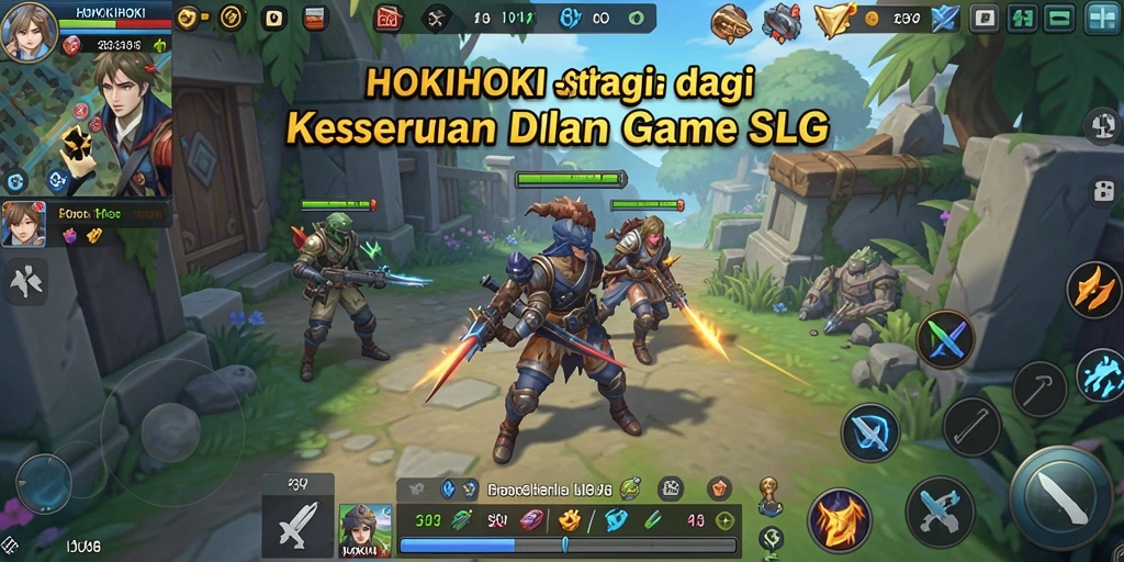 Tampilan gameplay HOKIHOKI yang penuh strategi dan aksi.