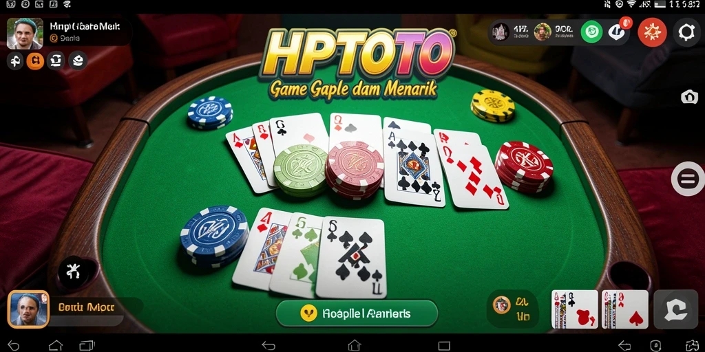 Tampilan antarmuka game Gaple yang menarik dan interaktif.