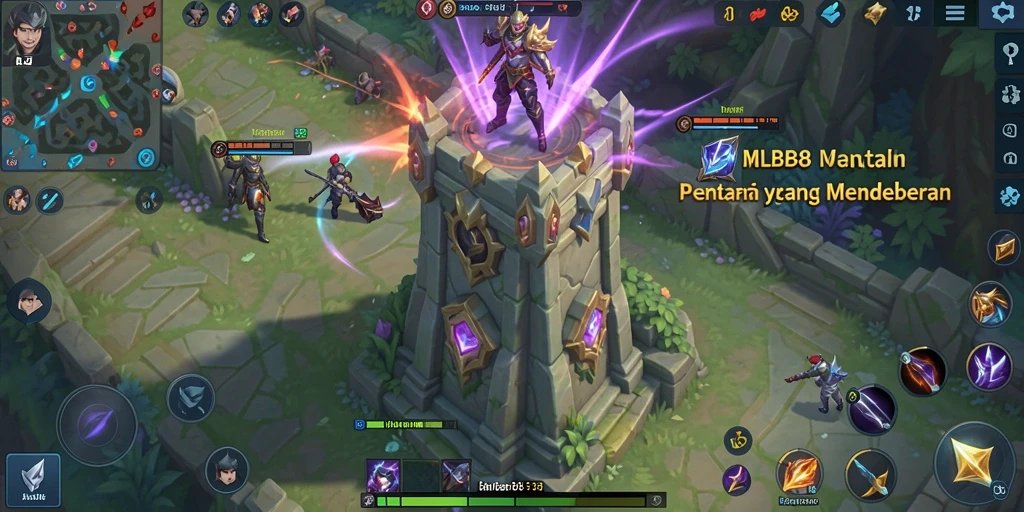 Tampilan menarik gameplay Tower Defense di MLBB8.