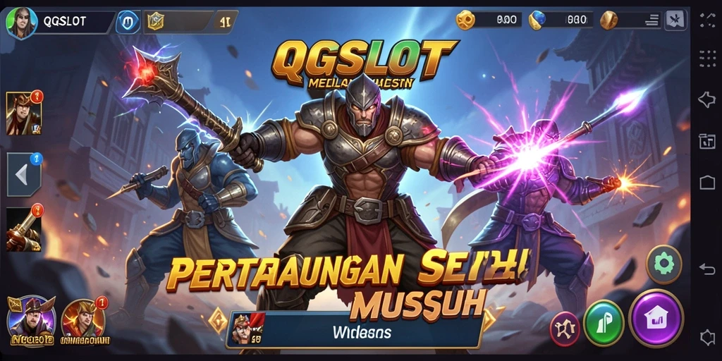 Gameplay seru QQSLOT dengan karakter bertarung yang dinamis dan menarik.