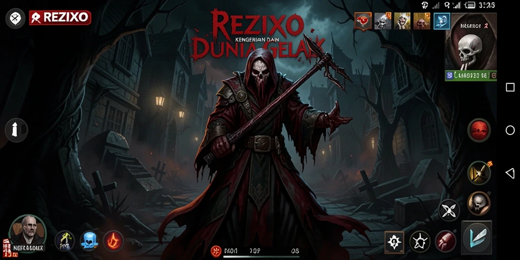 Gameplay seram yang mendebarkan di REZIXO, penuh ketegangan.