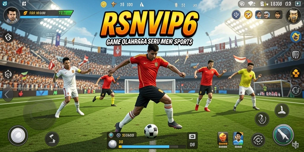 Tampilan utama RSNVIP6 dengan aksi olahraga yang seru.